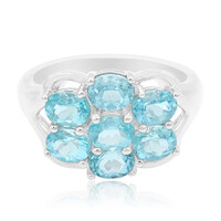 Anello in argento con Apatite Diego Suarez