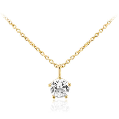Collana in argento con Topazio Bianco