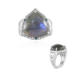 Anello in argento con Labradorite (Dallas Prince Designs)