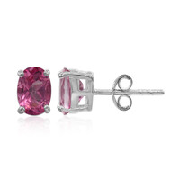 Orecchini in argento con Topazio Mistico Flamingo