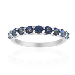 Anello in argento con Quarzo Mistico Blu
