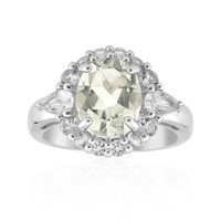 Anello in argento con Ametista Verde