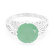 Anello in argento con Calcedonio Verde
