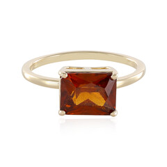 Anello in oro con Granato Essonite