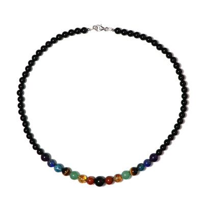 Collana in argento con Onice Nero