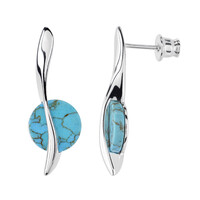 Orecchini in argento con Turchese