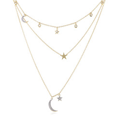 Collana in argento con Topazio Bianco