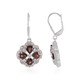 Orecchini in argento con Zircone Mogano