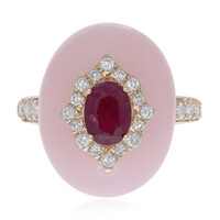 Anello in oro con Rubino Mozambico AAA (CIRARI)