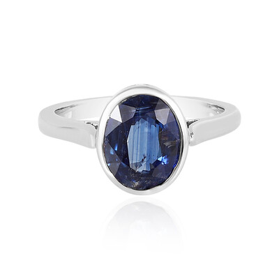 Anello in argento con Cianite del Nepal