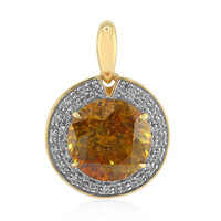 Ciondolo in oro con Sfalerite spagnola