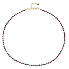 Collana in argento con Granato Mozambico