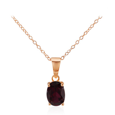Collana in argento con Rodolite