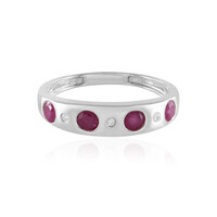 Anello in argento con Rubino del Madagascar