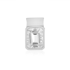 Ciondolo in argento con Quarzo Bianco