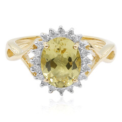 Anello in oro con Eliodoro