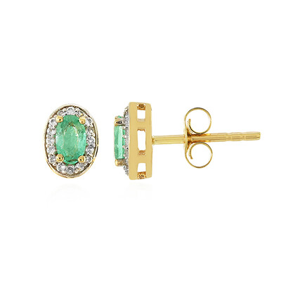 Orecchini in oro con Smeraldo Colombiano