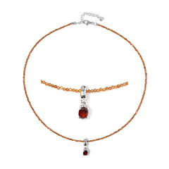 Collana in argento con Granato Essonite
