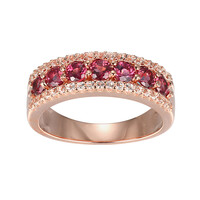 Anello in argento con Rodolite