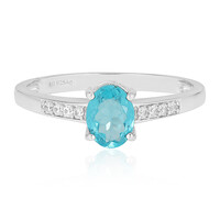 Anello in argento con Apatite Blu