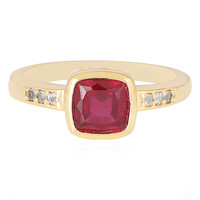 Anello in argento con Rubino del Madagascar
