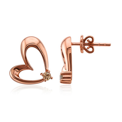 Orecchini in oro con Diamante Rose de France SI1 di Argyle (Annette)