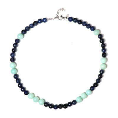 Collana in argento con Amazzonite