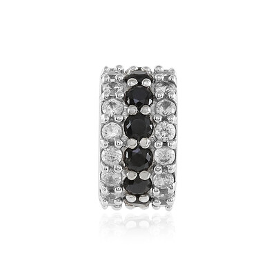 Ciondolo in argento con Spinello Nero (MONOSONO COLLECTION)
