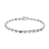 Bracciale in argento con Zaffiro Blu