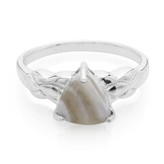 Anello in argento con Agata Botswana