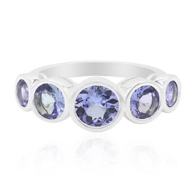Anello in argento con Tanzanite (non riscaldata)