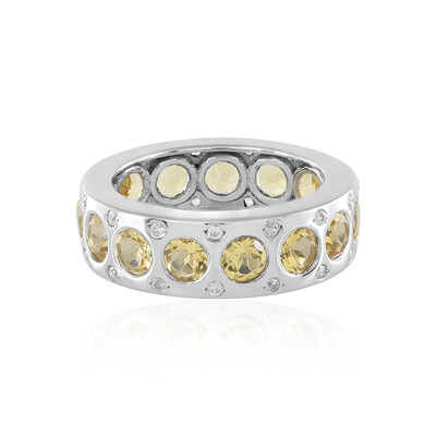 Anello in argento con Berillo Giallo (de Melo)