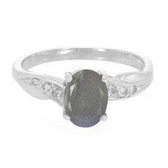 Anello in argento con Labradorite