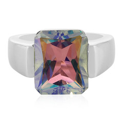 Anello in argento con Topazio Arcobaleno