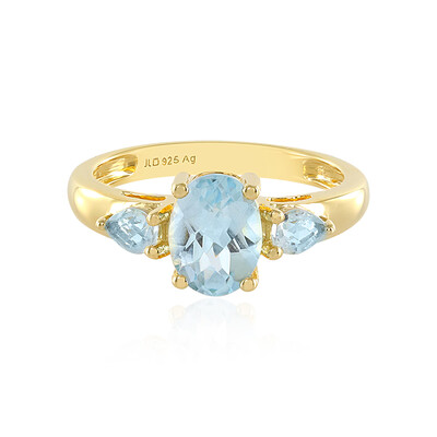 Anello in argento con Topazio Blu Cielo