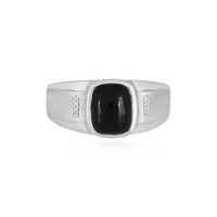 Anello da uomo in argento con Onice Nero