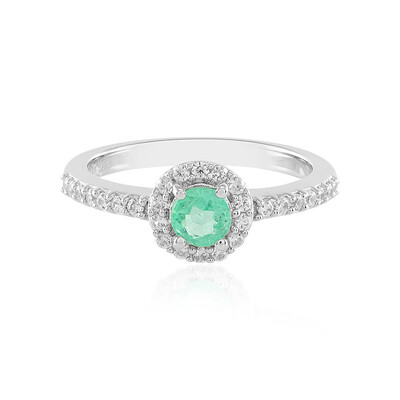 Anello in argento con Smeraldo Colombiano