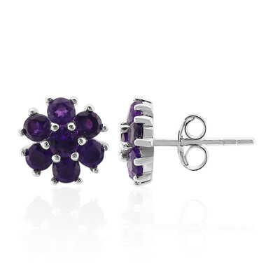 Orecchini in argento con Ametista Zambiana