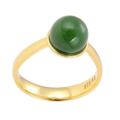 Anello in argento con Nefrite