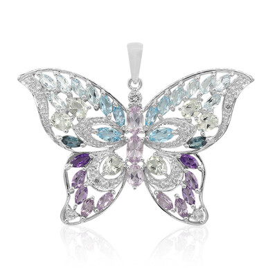 Ciondolo in argento con Ametista Rose de France