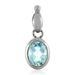 Ciondolo in argento con Topazio Blu