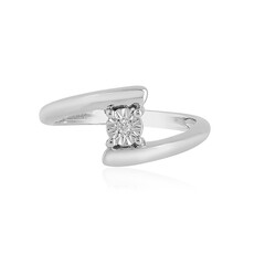 Anello in argento con Diamante SI2 (H)