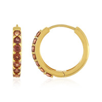 Orecchini in argento con Zircone Champagne