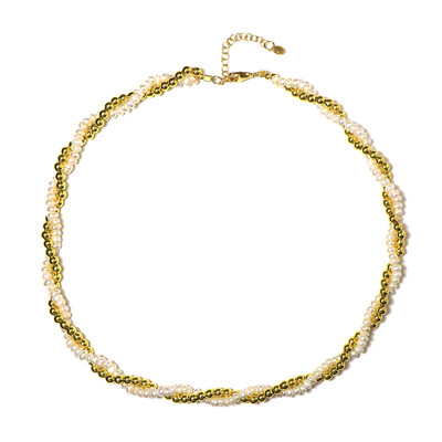 Collana in argento con Ematite Dorata