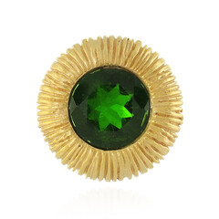 Ciondolo in argento con Diopside Russo