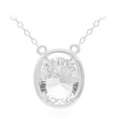 Collana in argento con Topazio Bianco