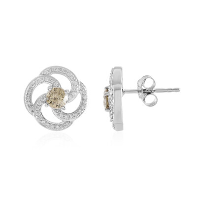 Orecchini in oro con Diamante Cioccolato I2 (SUHANA)