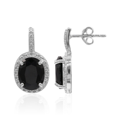 Orecchini in argento con Spinello Nero