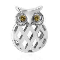 Charm in argento con Zaffiro Giallo