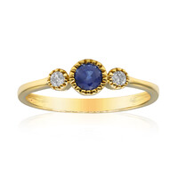 Anello in oro con Zaffiro Ceylon Blu (CIRARI)